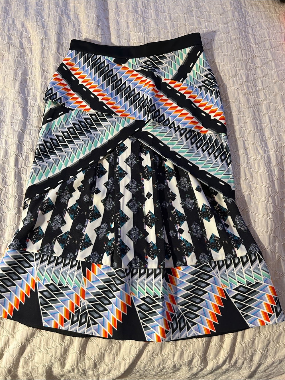Peter pilotto geometric skirt